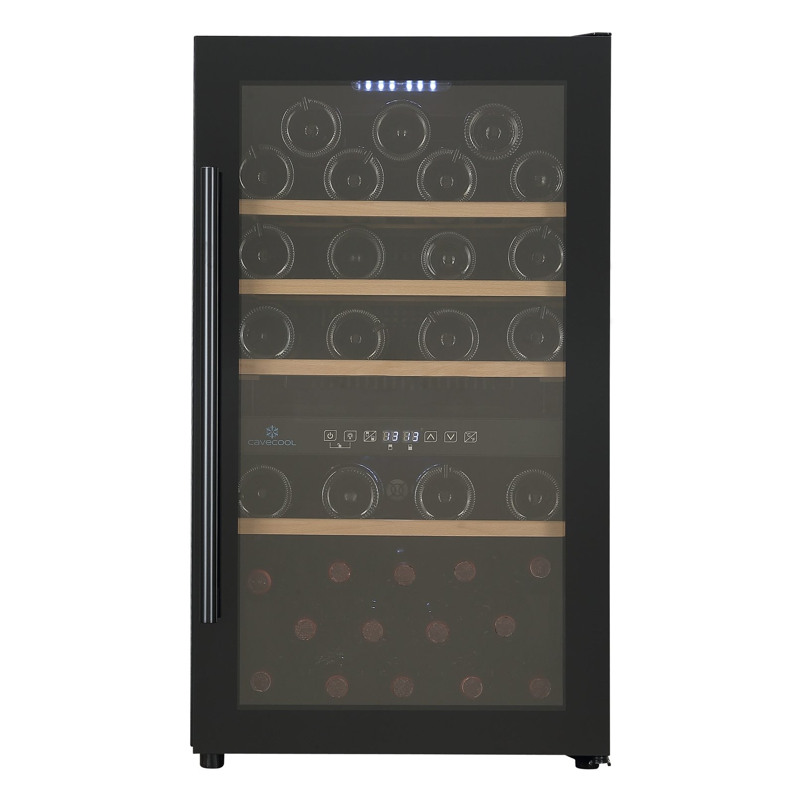 Cavecool Raw Citrine - 49 flessen - 2 zones- wijnkoelkast